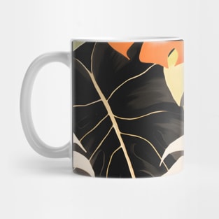 Boho Monstera Leaf Pattern Mug